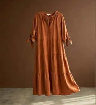 Tiered Linen Maxi