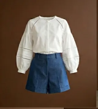 Eyelet Blouse and Short